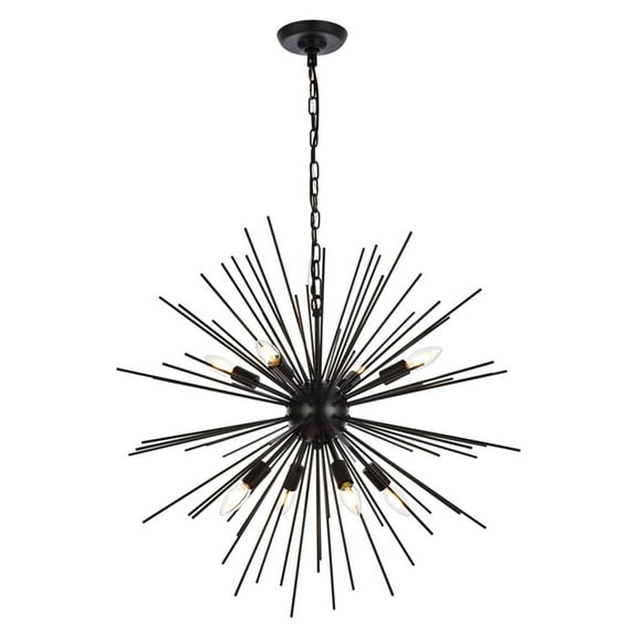 Primo 16 inch black pendant