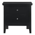 thumbnail image 1 of Primo 2-Drawer Black Nightstand (24"H x 15.5"W x 19"D), 1 of 5