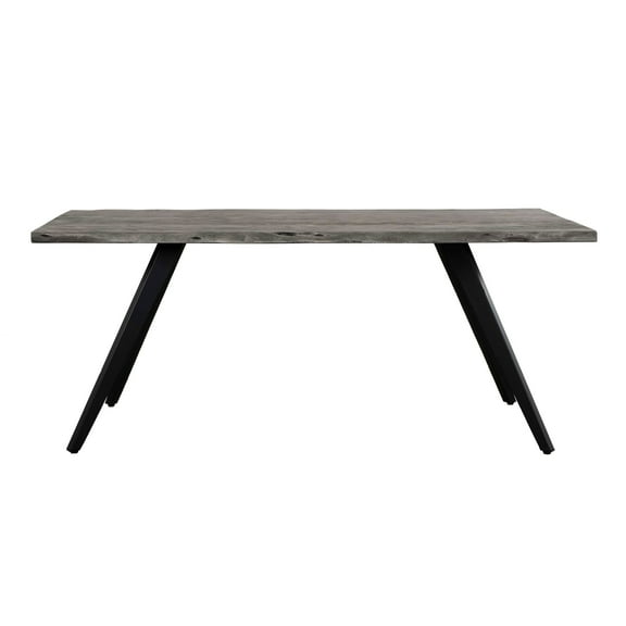 Primo Wexford 70 inch Wood and Metal Rectangular Dining Table for 6 People