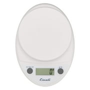 Escali Primo Digital Food Scale Multi-Functional Kitchen Scale and Baking Scale for Precise Weight Measuring and Portion Control, 8.5 x 6 x 1.5 inches, White