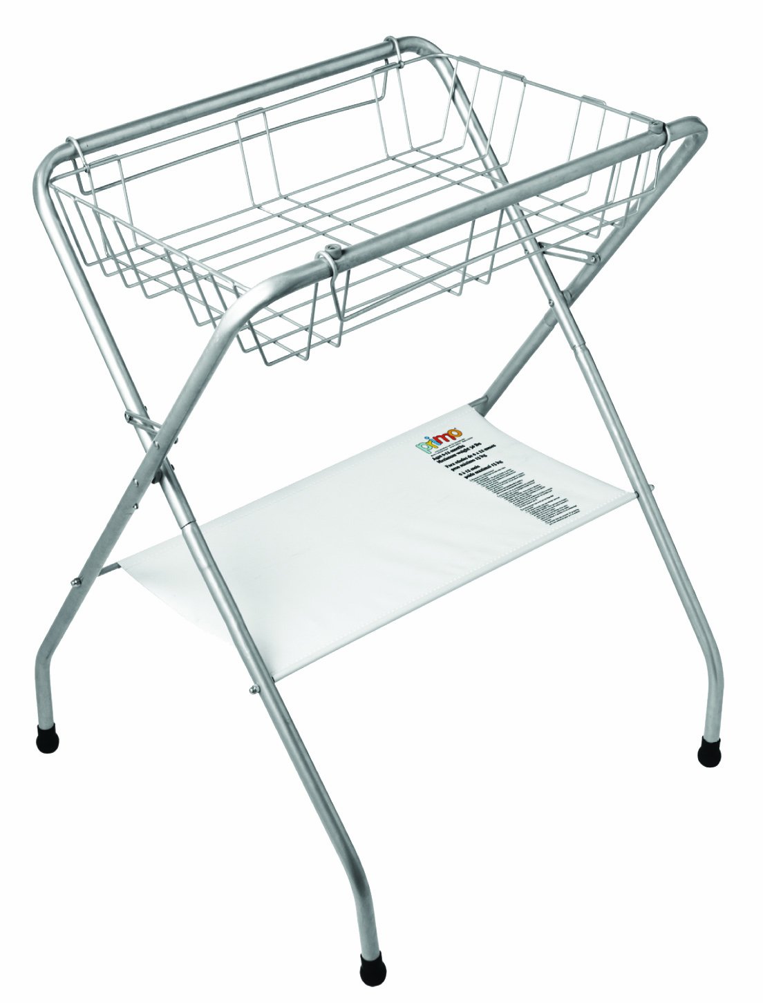 Primo Folding Bath Stand - Lightweight, Easy to Store, Helps Relieve Back Strain from Bending, Ages: Months Silver Gray - image 1 of 2