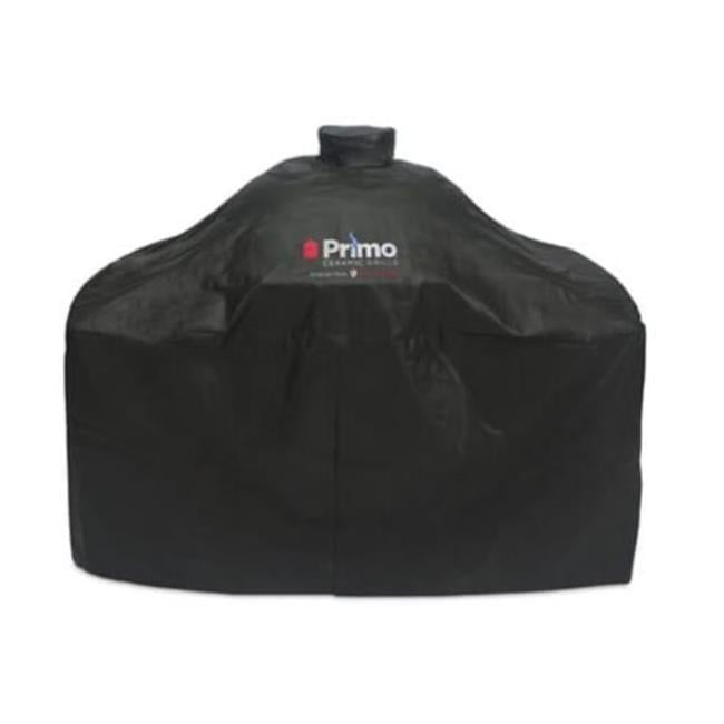 XL Black Heavy-Duty Vinyl Grill Cover for Oval LG 300