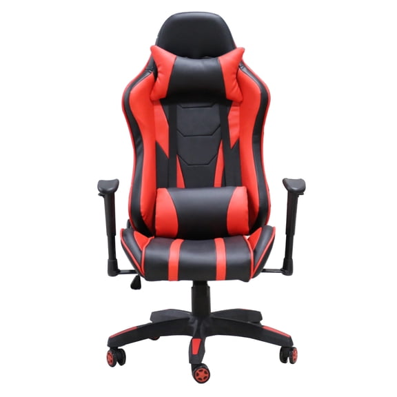 Primo International 51858 Felix Ergonomic Office Gaming Chair, Black & Red