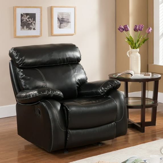 Primo International Penache Bonded Leather Upholstered Rocker Recliner
