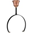 thumbnail image 1 of Primo Lanterns Pla-Hy2 Half Yoke Ceiling Mount - Black, 1 of 1