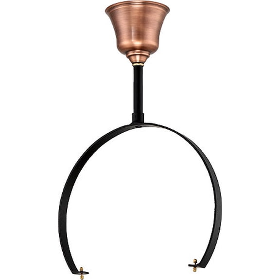 Primo Lanterns Pla-Hy2 Half Yoke Ceiling Mount - Black