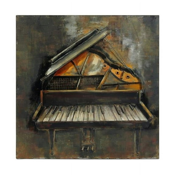 Primo Mixed Media Hand Painted Iron Wall Sculpture - Magic Key