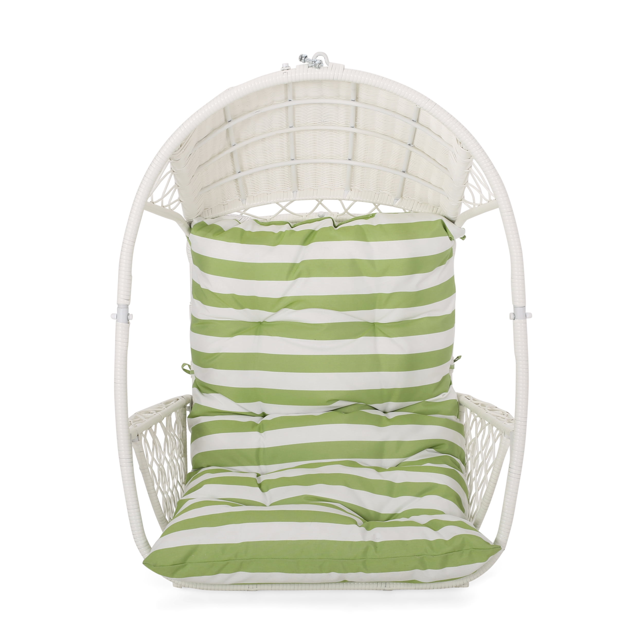 Primo Outdoor Wicker Hanging Chair with Cushion (Stand Not Included