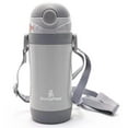 thumbnail image 1 of Insulated Straw Water Bottle | Kids Insulated Bottle | Thermos Bottle 12 Ounce Bottle - Grey, 1 of 8
