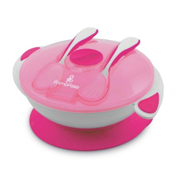 Primo Passi Suction Bowl Feeding Set, Pink