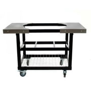 Primo Steel Cart With Stainless Steel Side Tables For Oval XL / Oval Large - PG00370