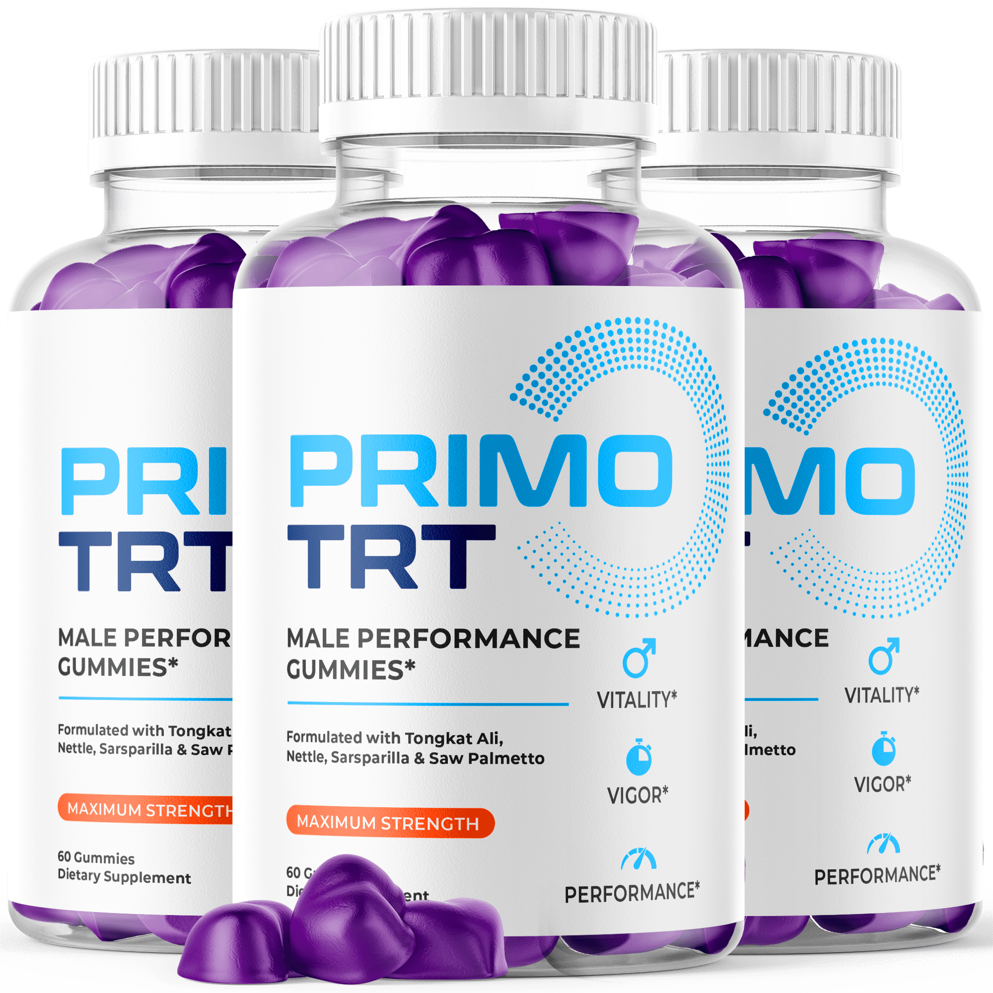 Primo TRT Gummies Advanced Formula Fitness Support Supplement 180 Gummies
