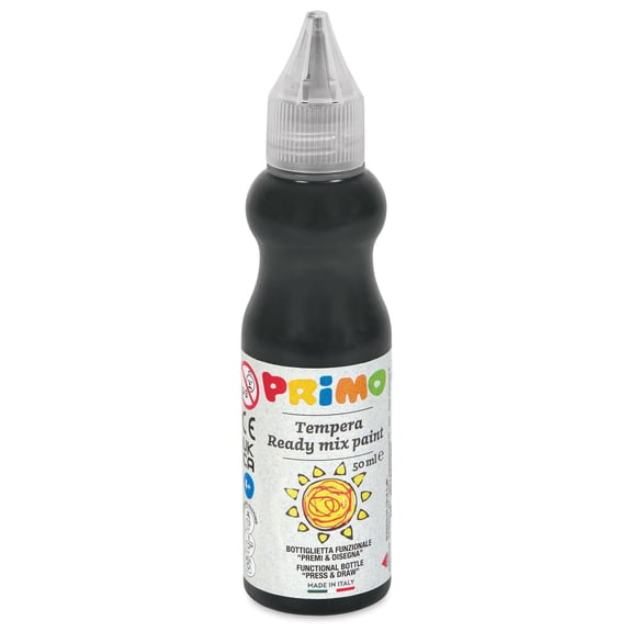 Primo Tempera Paint - Black, 50 ml