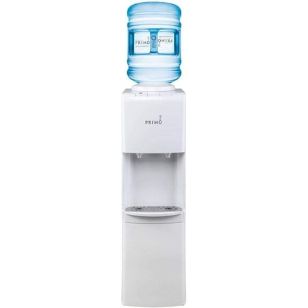 Primo Top-Loading Water Dispenser - Hot and Cold, Child Safety Lock - 5 Gal, White