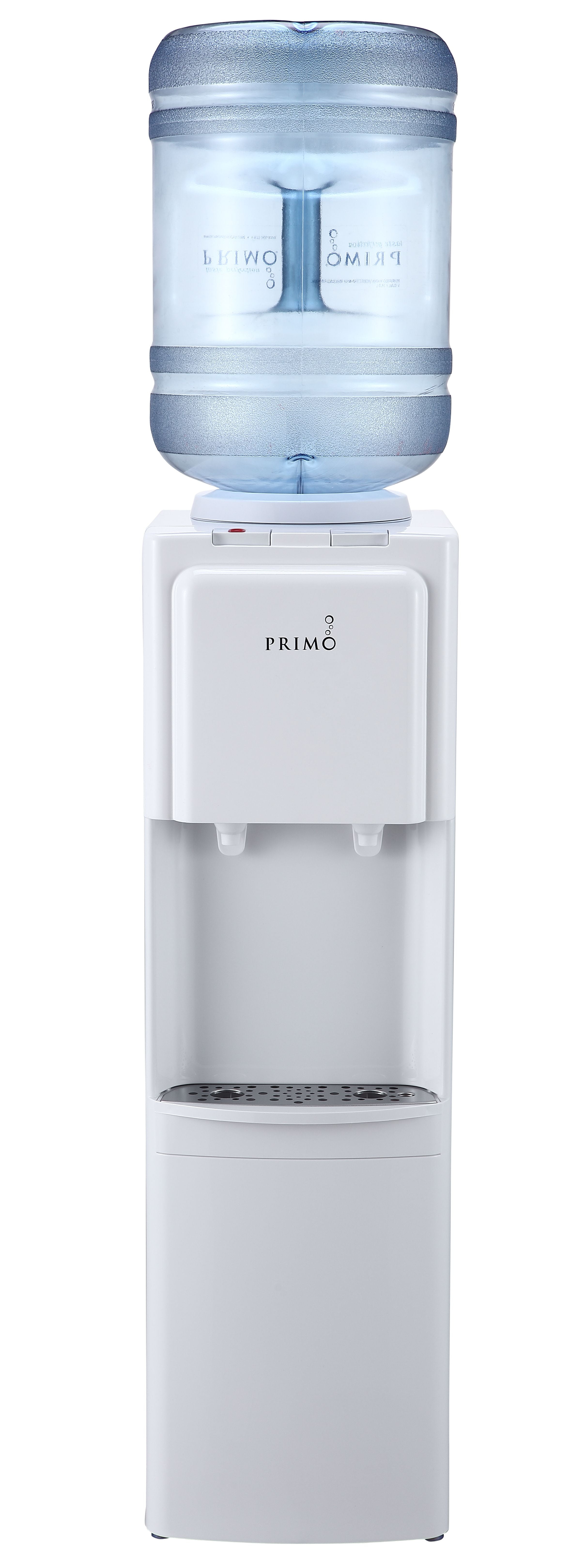 Primo Water Dispenser Top Loading, Hot, Cold Temperature, White 3 or 5  Gallon