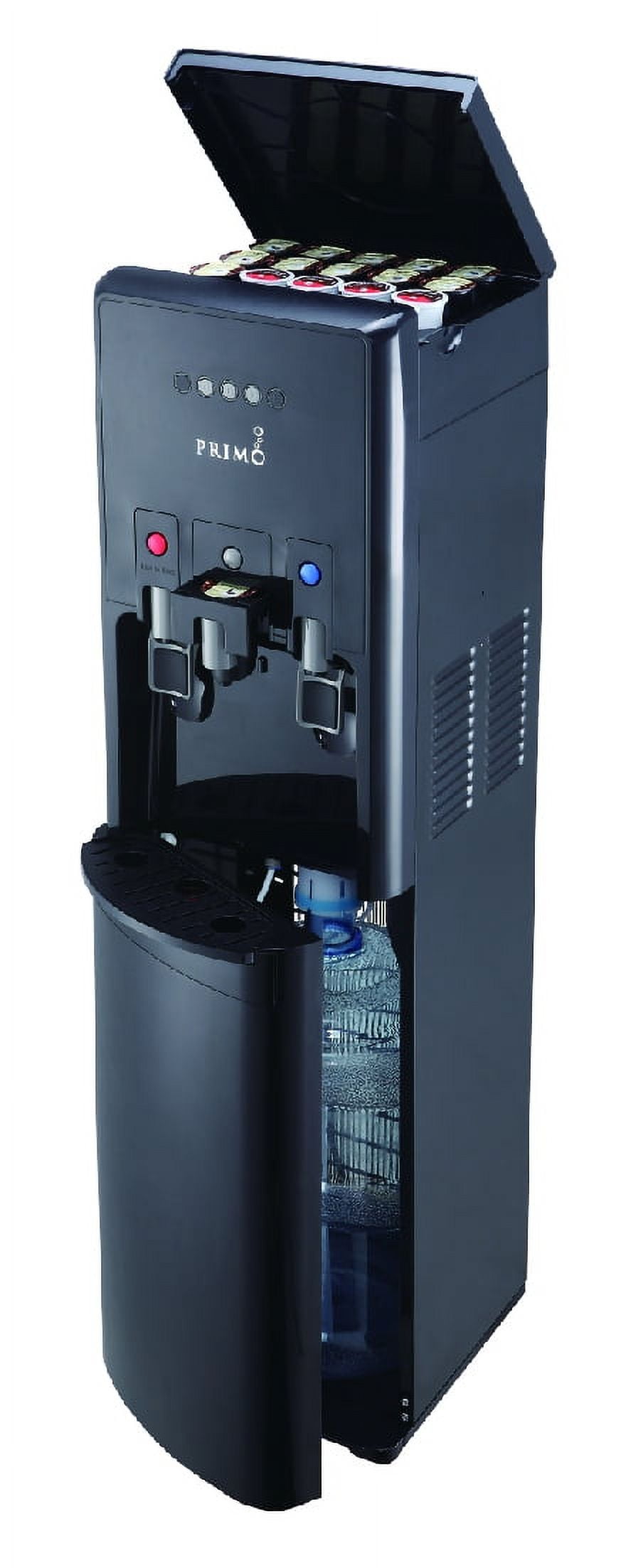 Primo Water Htrio Coffee K Cup Water Dispenser Bottom Loading Hot Cold Temperature Black