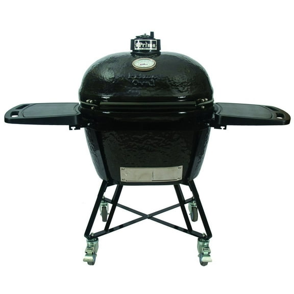 Primo XL Oval Ceramic Charcoal All-In-One Kamado Grill Head on Wheeled Cradle
