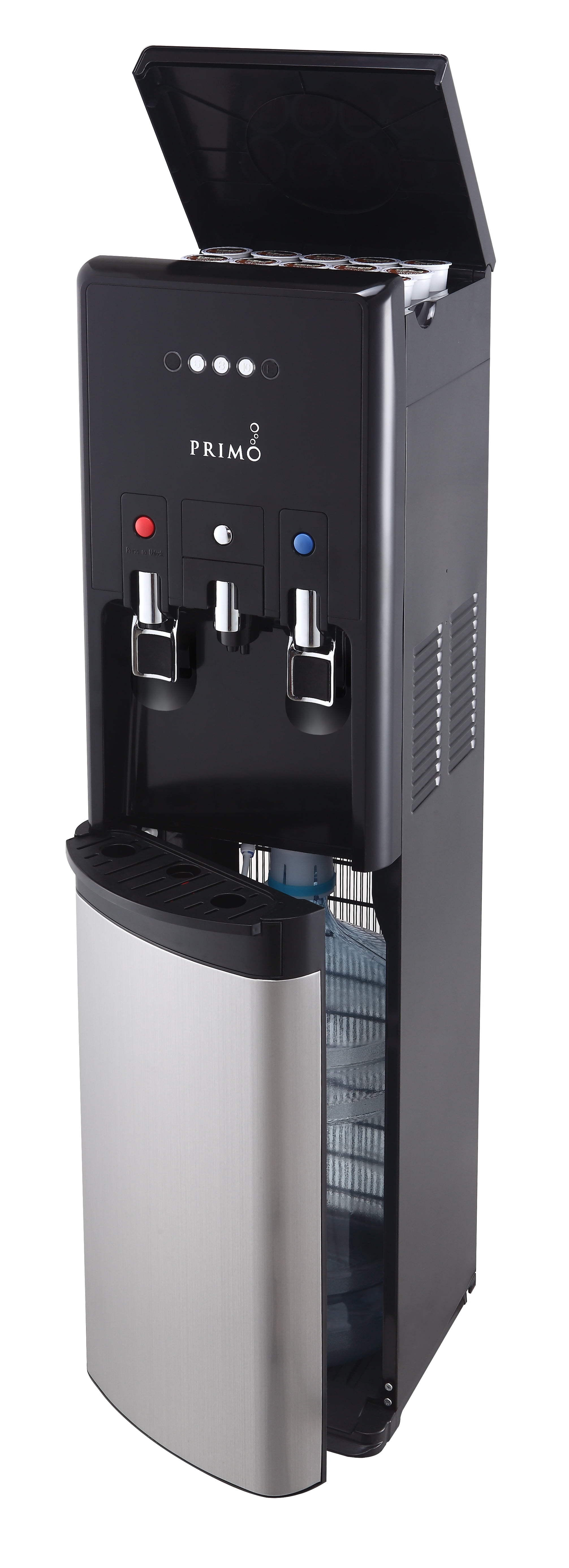 Primo Bottom Loading Water Dispenser with Single-Serve Brewing - Black