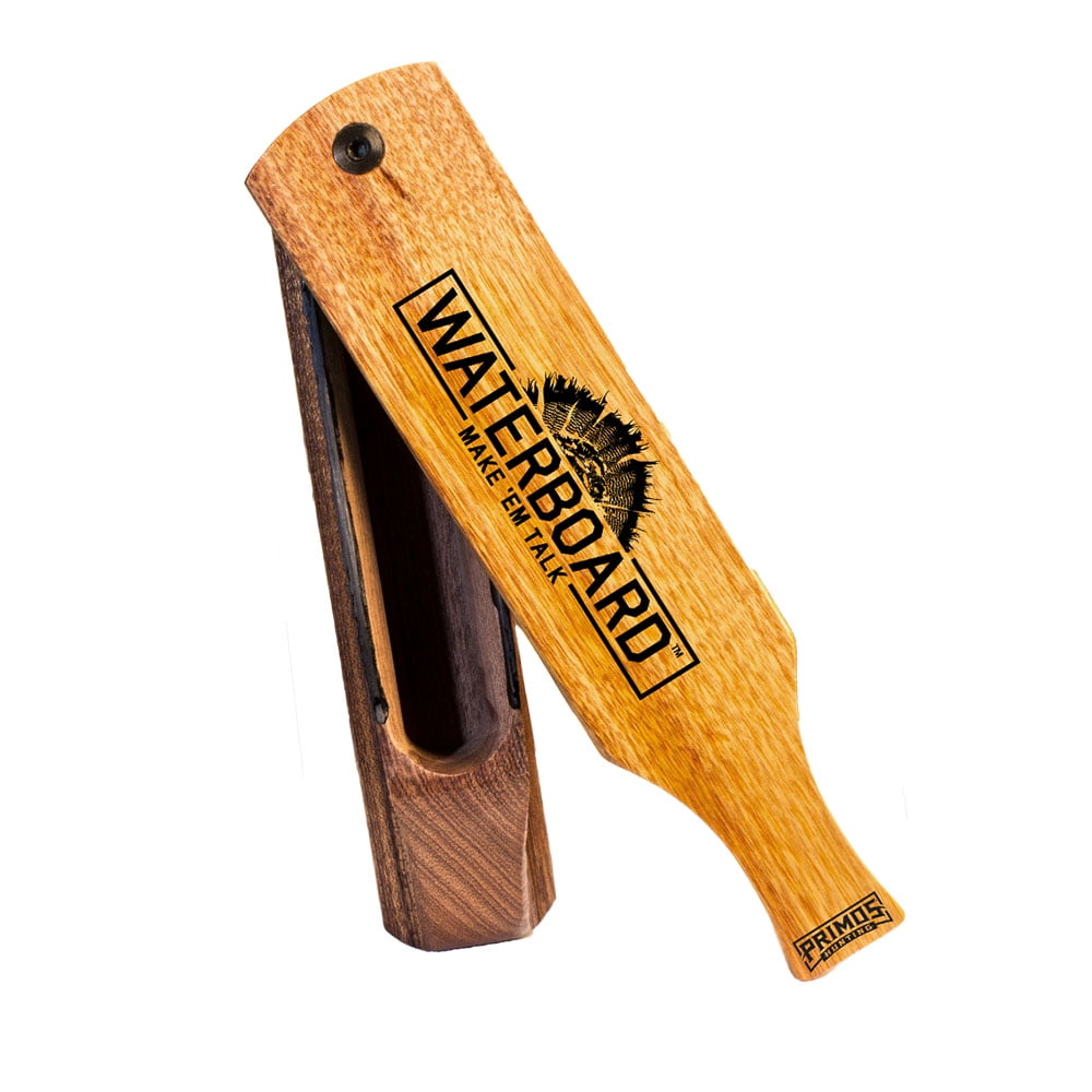 Primos Hunting Waterboard Wood Grain Turkey Box Call, Waterproof