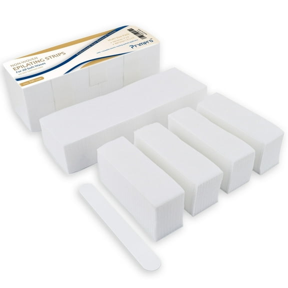 Primpro Salon Quality Non-woven Wax Strips for Body and Facial Hair Removal Multi Size Pack (500)