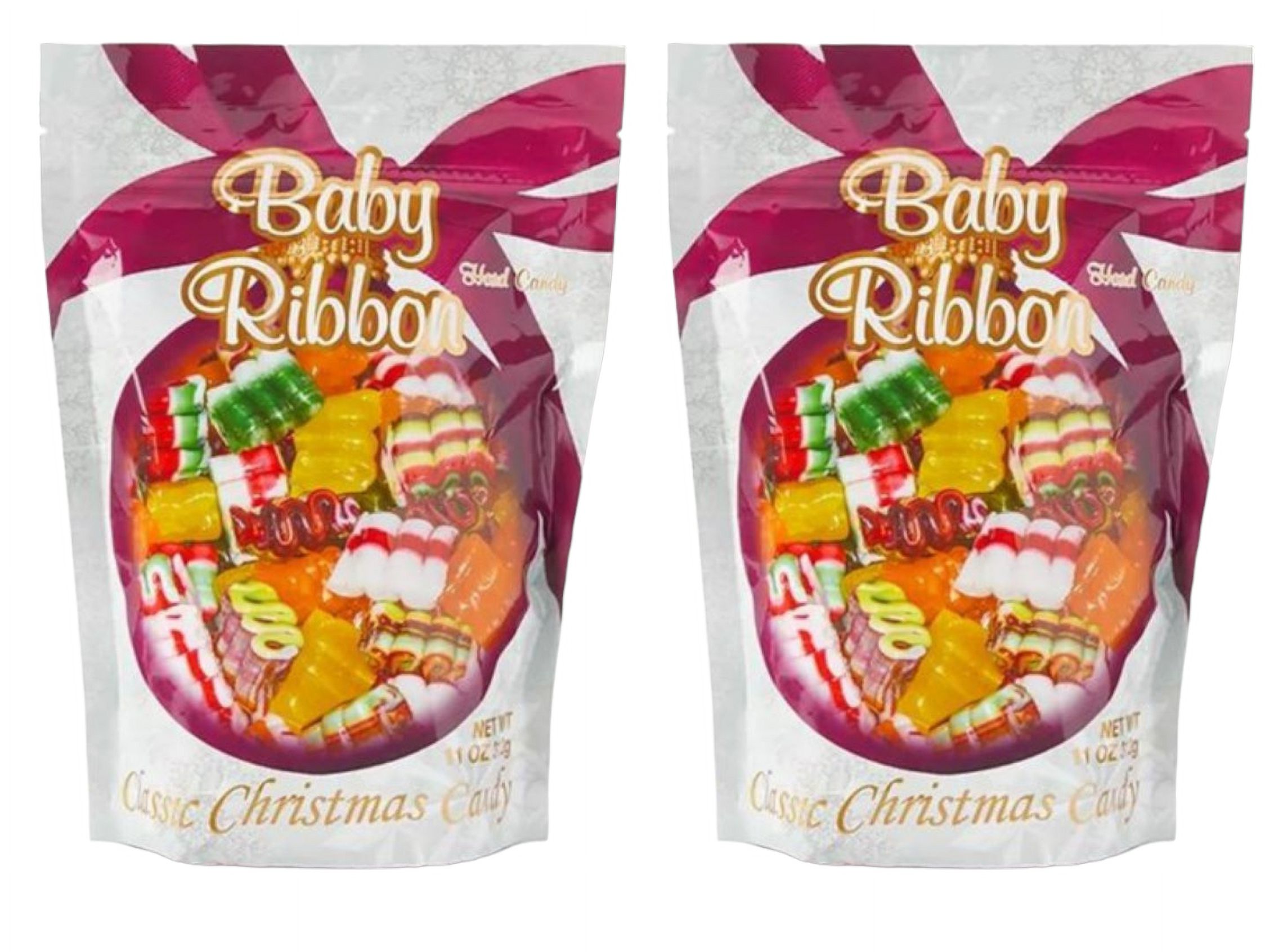 Primrose Baby Ribbon Classic Christmas Hard Candy, 10 oz. 2 Pack