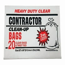 Primrose Plastics 42 gal Contractor Bags Twist Tie 20 pk 3 mil