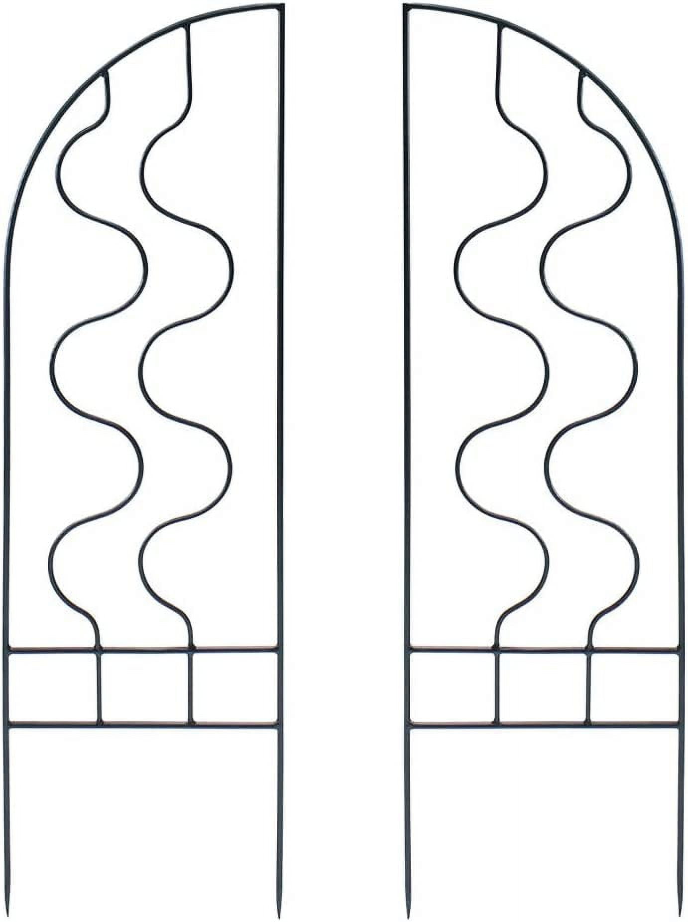 Primrose Side Panels Support Wrought Iron Garden Trellis for Climbing