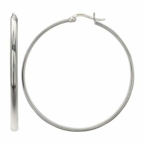 Primrose Sterling Silver Hoop Earrings