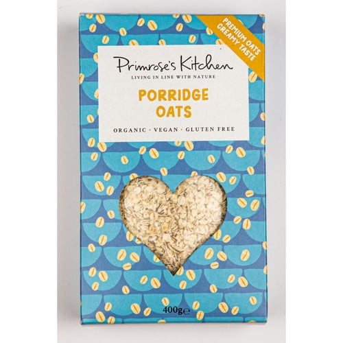 Primrose's Kitchen Organic Gluten Free Porridge Oats 400g, British Import (Pack of 3)