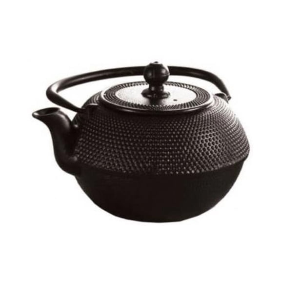 Primula Black Cast Iron Tea Pot 40oz. w Stainless Infuser