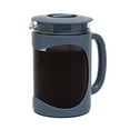 thumbnail image 1 of Primula Burke Deluxe Cold Brew Iced Coffee Maker, Comfort Grip Handle, Durable Glass Carafe, Removable Mesh Filter, Perfect 6 Cup Size, Dishwasher Safe, 1.6 Qt, Blue, 1 of 8