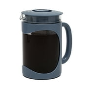 Primula Burke Glass Cold Brew Iced Coffee Maker with Removable Mesh Filter, 1.6 Quarts, Blue