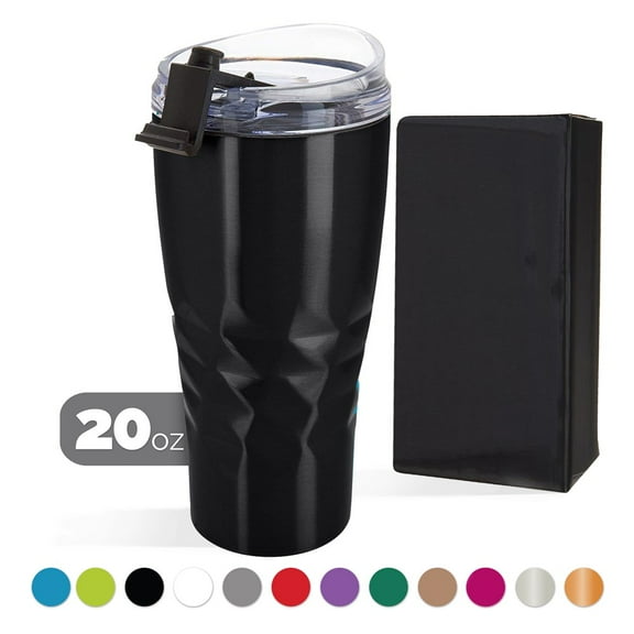 Primula Hot or Cold Thermal Travel Stainless Steel Tumbler 20 oz- Gift Box - Black