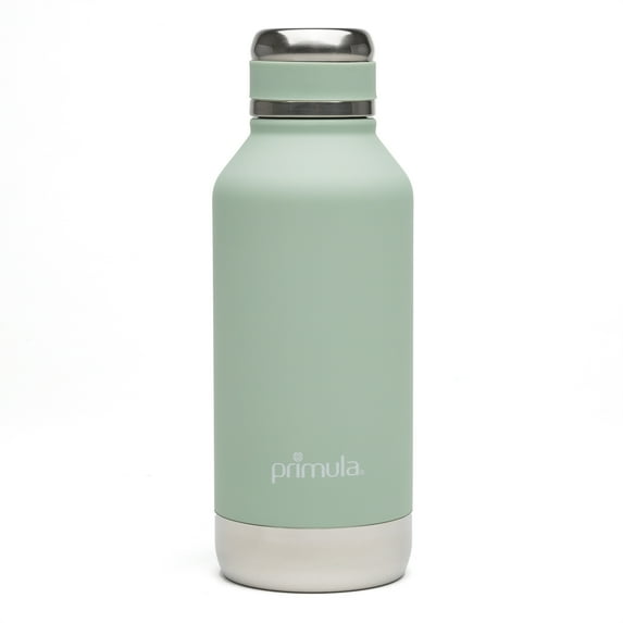 Primula Luster Water Bottle Vacuum Sealed Stainless Steel Thermal Insulated Water Bottle Flask, 24 Hours Cold, 8 Hours Hot, Reusable Thermos, Double Walled, 17 Ounce, Sage