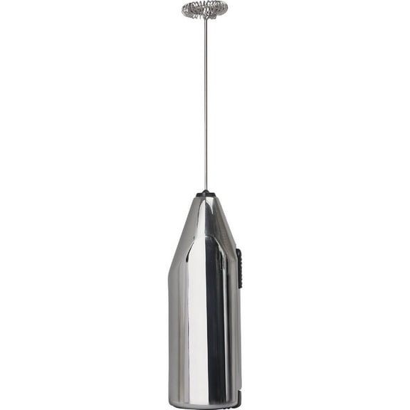Primula Handheld Milk Frother Electric Hand Foam Lattes, Cappuccinos and Matcha, Stainless Steel Whisk, Battery Operated Foamer, Mini Frappe Maker Blender, One Size, Chrome
