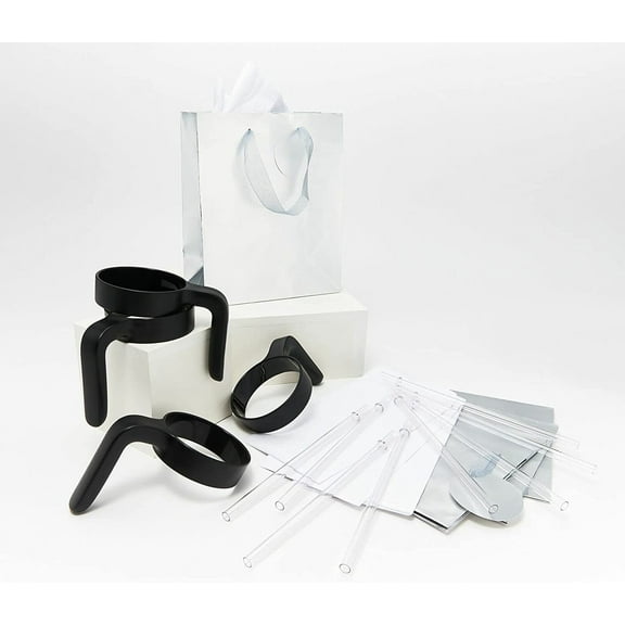 Primula Peak Tumbler Accessory Set with 8 Straws & 4 Handles Sets AJ5