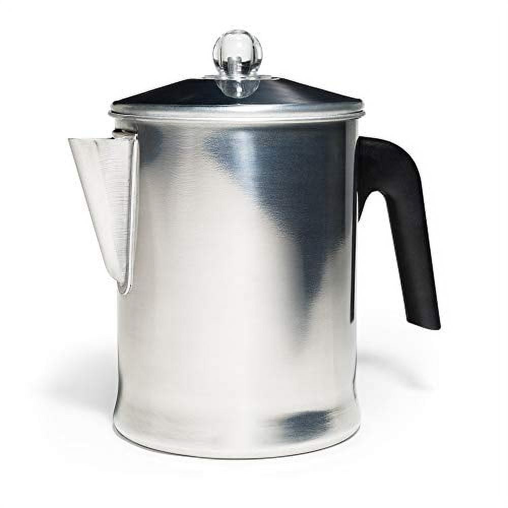 FSE CP-40 Stainless Steel Coffee Percolator, Brewer Urn, 40 Cup Capacity