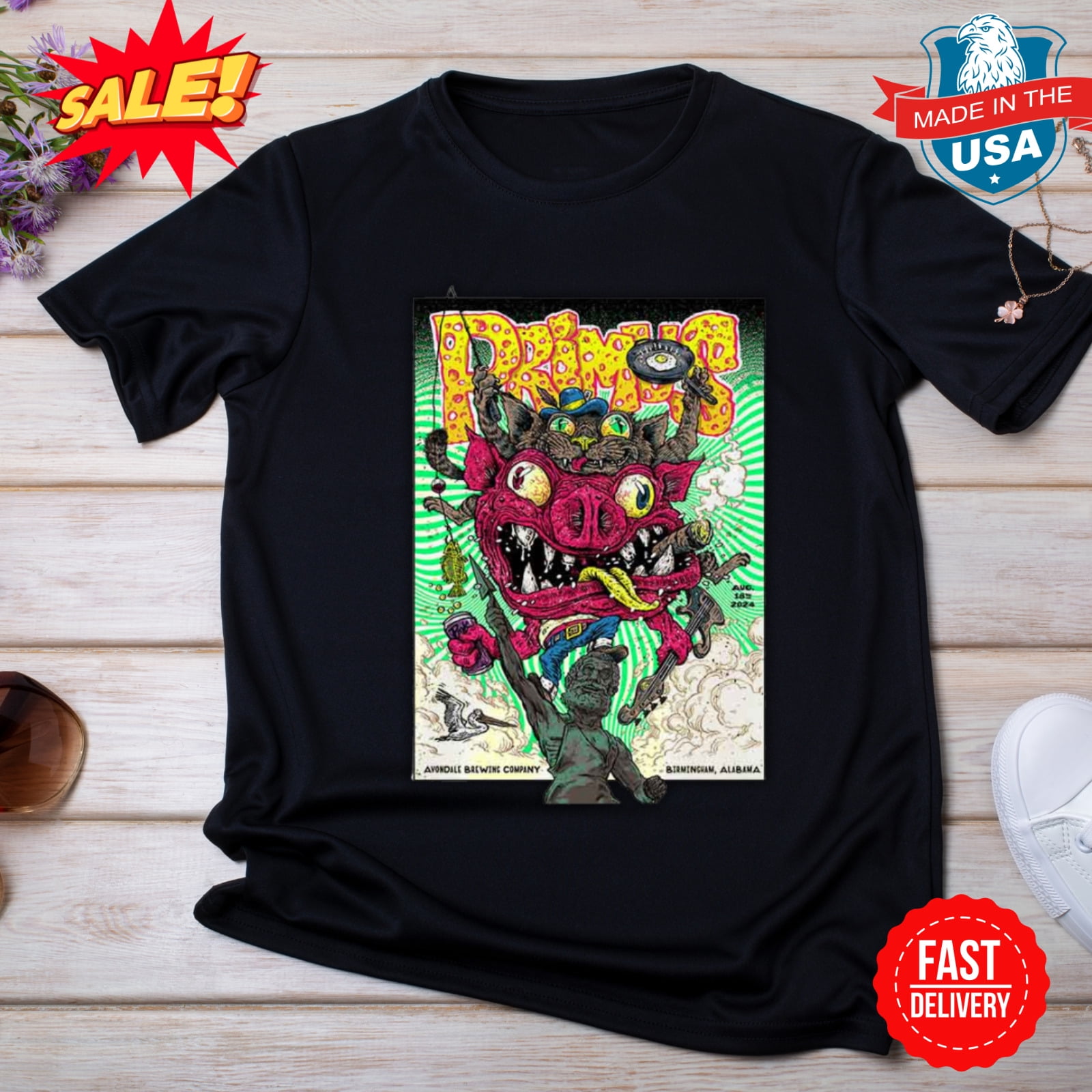 Primus In Birmingham Alabama 2024 At Avon Brewing Company Summer Tour