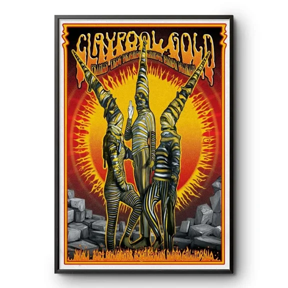 Primus In San Diego CA On Jul 1 2026 Claypool Gold Tour Poster