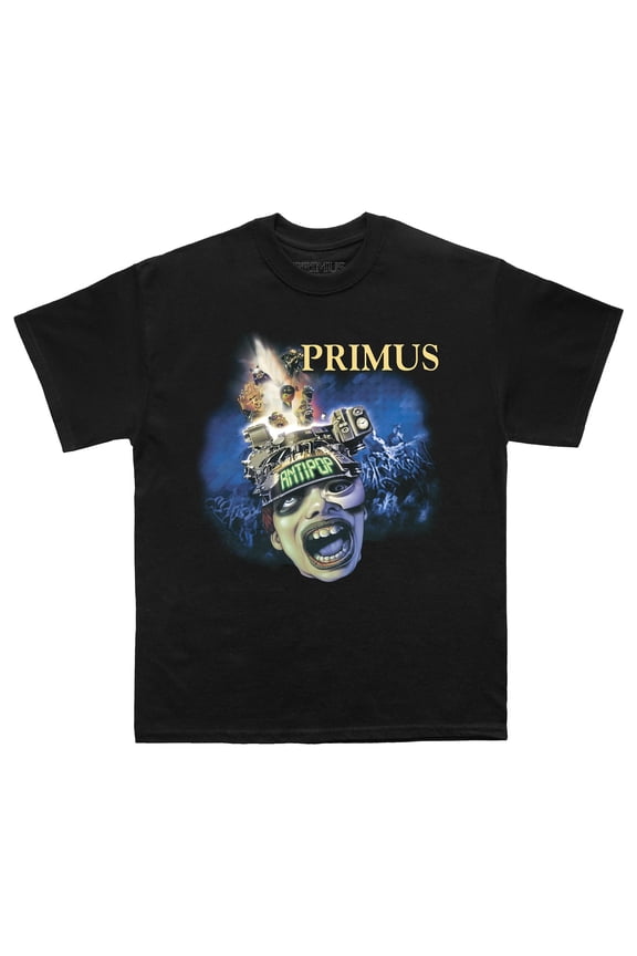 Primus Men's Antipop T-Shirt Black Small | Officially Licensed Merchandise