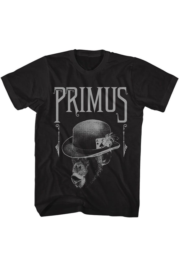 Primus Monkey Black Adult T-Shirt 4Xlt