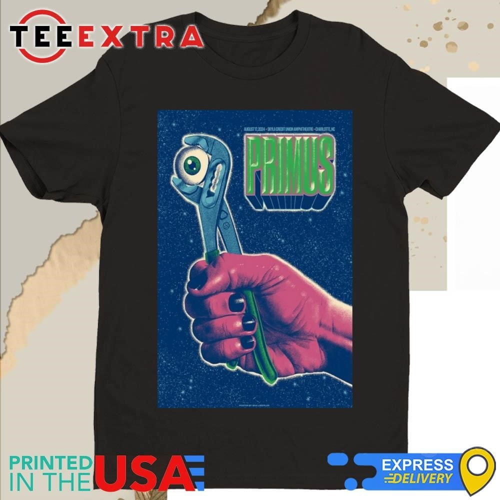 Primus Skyla Credit Union Amphitheatre Charlotte Nc Aug 17 2024 Shirt