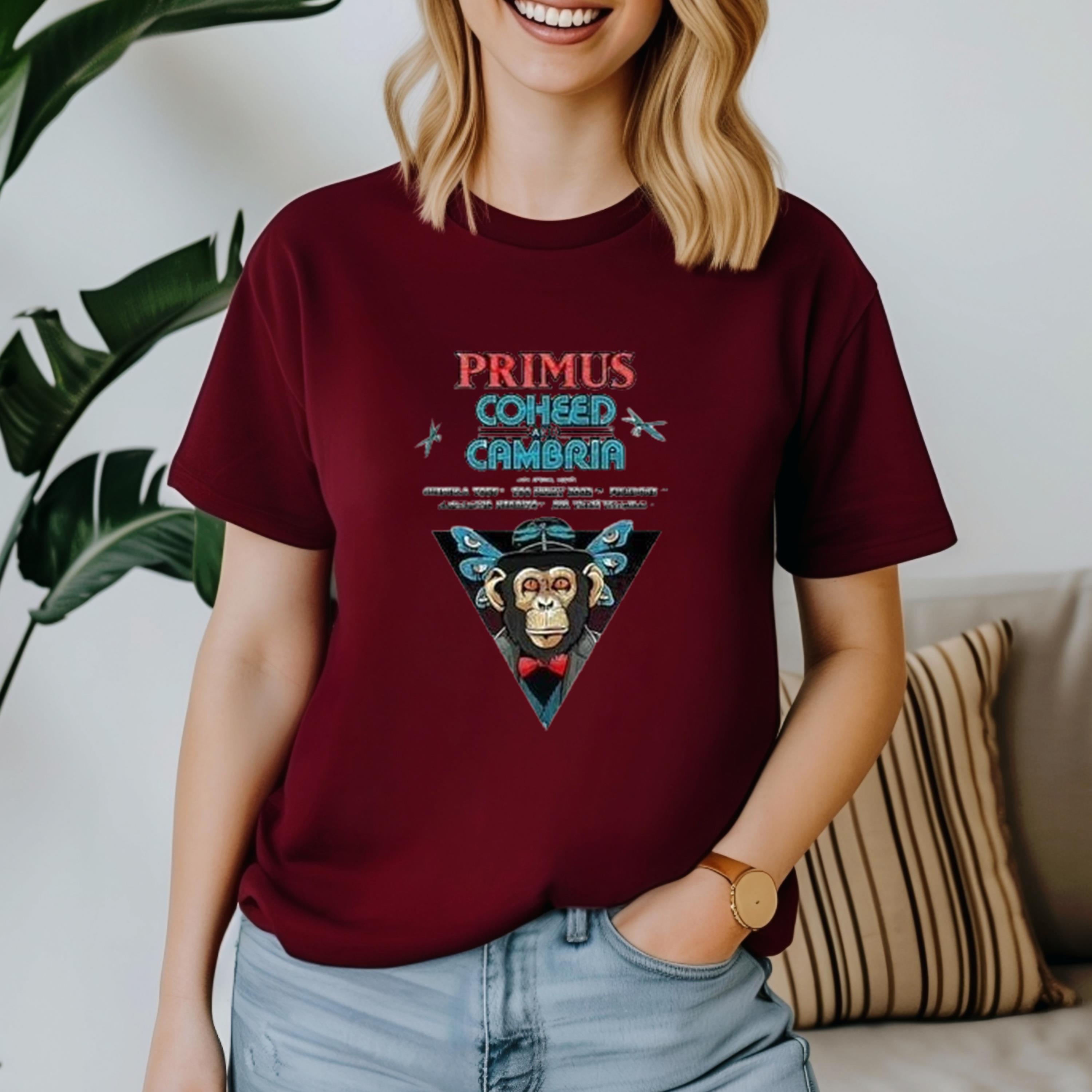 Primus and Coheed and Cambria Summer 2024 US Tour Shirt, Primus Fan