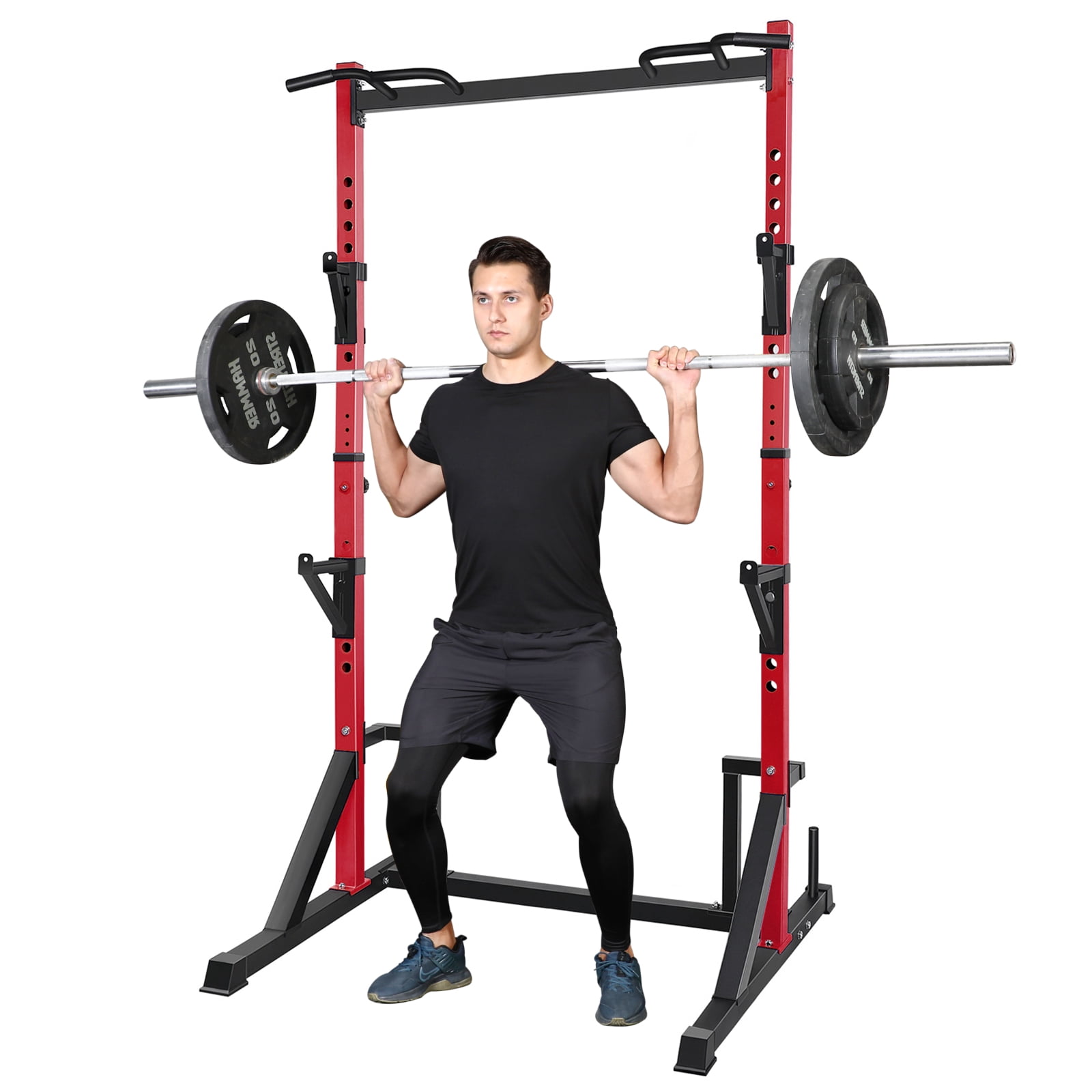 Primy Power Rack with Pull up Bar for Home Gym, 800Lbs Capacity ...