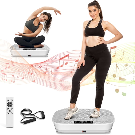 Primy Vibration Plate Waver Exercise Machine with Bluetooth 99 Speed for Weight Loss Home Fitness