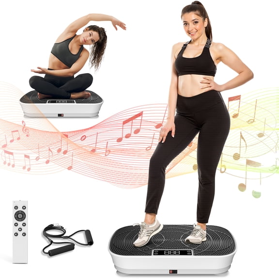 Primy Vibration Plate Waver Exercise Machine with Bluetooth 99 Speed for Weight Loss Home Fitness