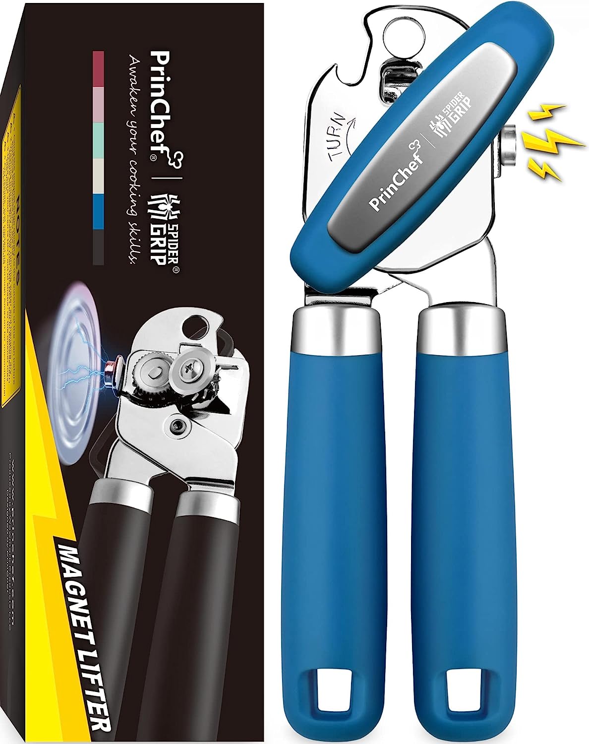 Handy Housewares Classic Compact Hand Held Metal Manual Can Opener with