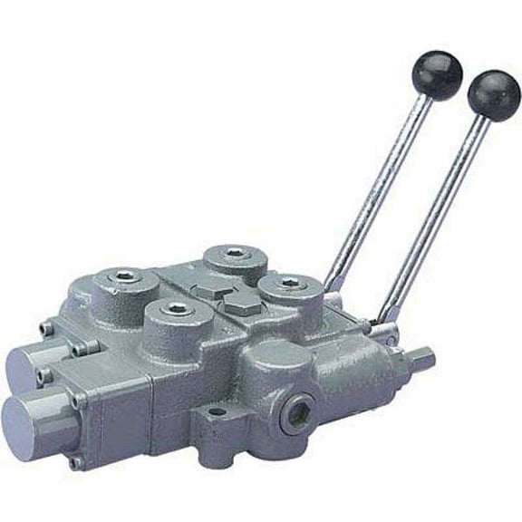Prince 2 Spool Directional Control Valve 4 Way 4 Position 3000 PSI fits Hydraulic Hose and Couplings RD522GCGA5A4B1
