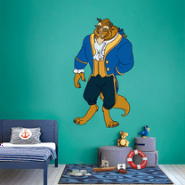 Prince Adam Beast Beauty and the Beast Cartoon Decors Wall Sticker Art Design Decal for Girls Boys Kids Room Bedroom Nursery Kindergarten Home Decor Stickers Wall Art Vinyl Decoration (30x27 inch)