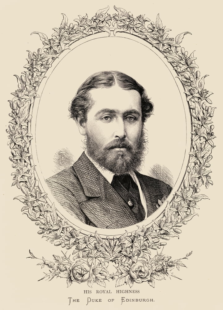 Prince Alfred Duke Of Edinburgh And Saxe-Coburg Gotha 1844 -1900 Canvas Art - Ken Welsh Design Pics (26 x 36)